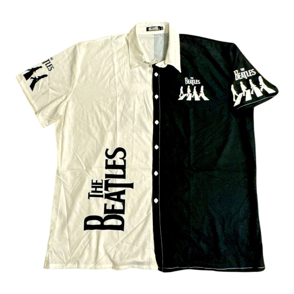 The Beatles Rock Band Hawaiian Men’s 3XL Fan Shirt Casual Summer  Collector